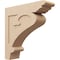 Ekena Millwork 8"W x 32"D x 32"H Thin Mayflower Rough Cedar Woodgrain TimberThane Corbel, Primed Tan CORUR08X32X32MAYRCPR - alternate 1
